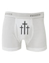 Three Cross Design - Easter Boxer Briefs by TooLoud-Boxer Briefs-TooLoud-White-Small-Davson Sales