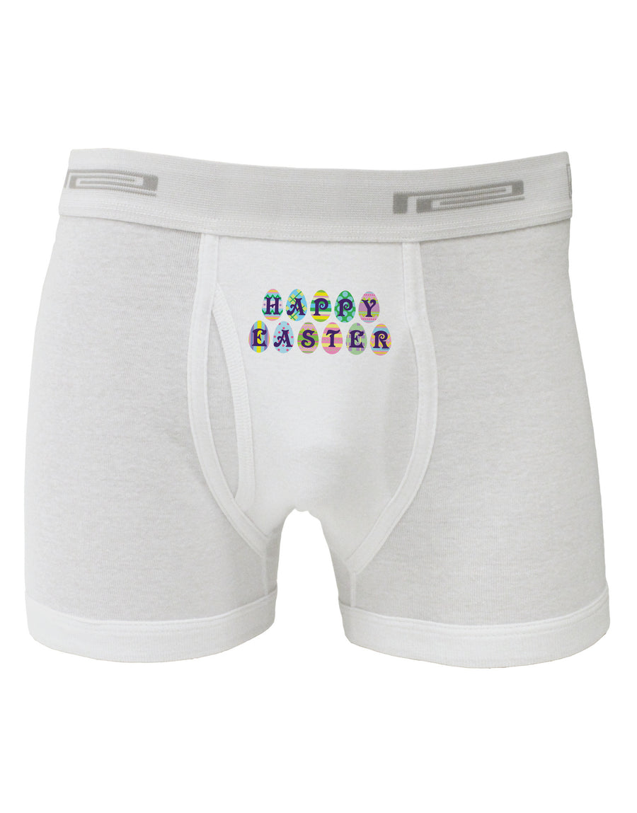 Easter Eggs Happy Easter Boxer Briefs-Boxer Briefs-TooLoud-White-Small-Davson Sales