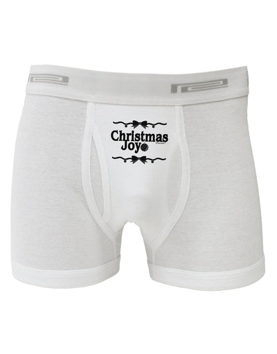 Christmas Joy BnW Boxer Briefs-Boxer Briefs-TooLoud-White-Small-Davson Sales