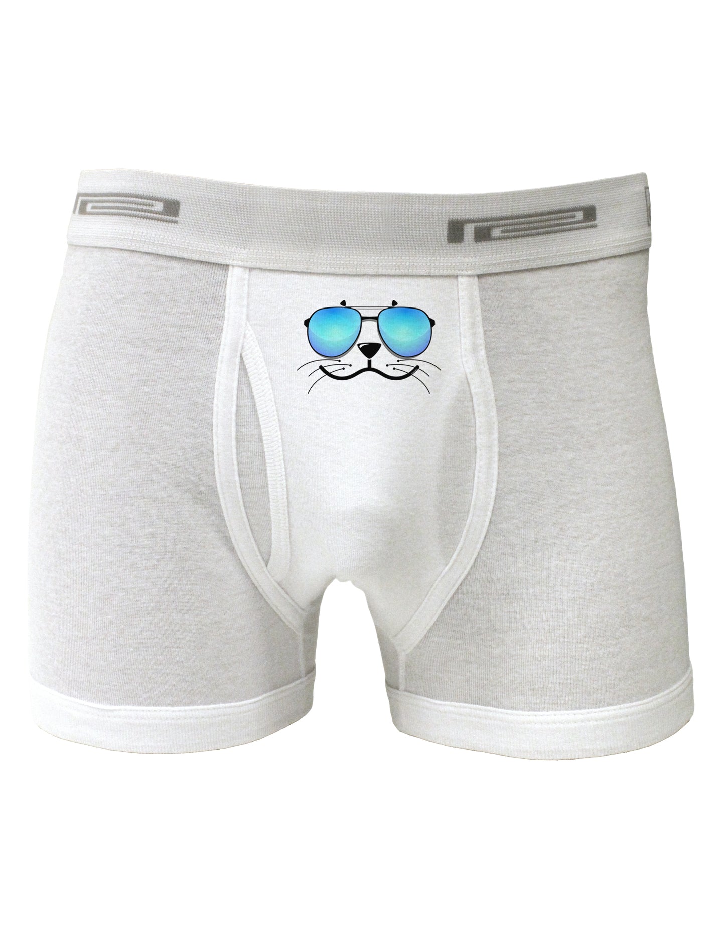 Kyu-T Face - Sealie Cool Sunglasses Boxer Briefs-Boxer Briefs-TooLoud-White-Small-Davson Sales
