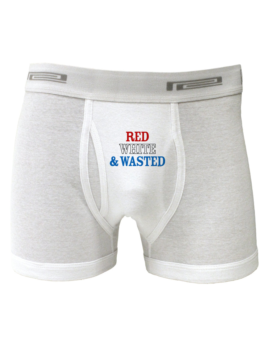 Red White and Wasted Boxer Briefs-Boxer Briefs-TooLoud-White-Small-Davson Sales