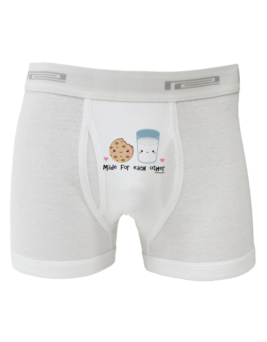 Cute Milk and Cookie - Made for Each Other Boxer Briefs by TooLoud-Boxer Briefs-TooLoud-White-Small-Davson Sales