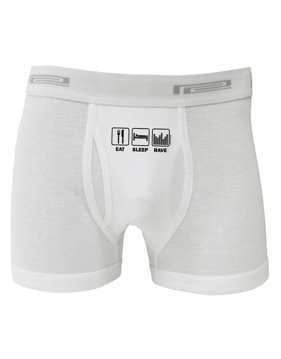 Eat Sleep Rave Boxer Briefs by TooLoud-Boxer Briefs-TooLoud-White-Small-Davson Sales