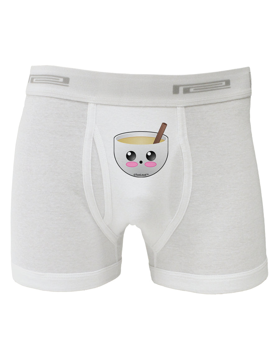 Cute Egg Nog Design - Boxer Briefs by TooLoud-Boxer Briefs-TooLoud-White-Small-Davson Sales