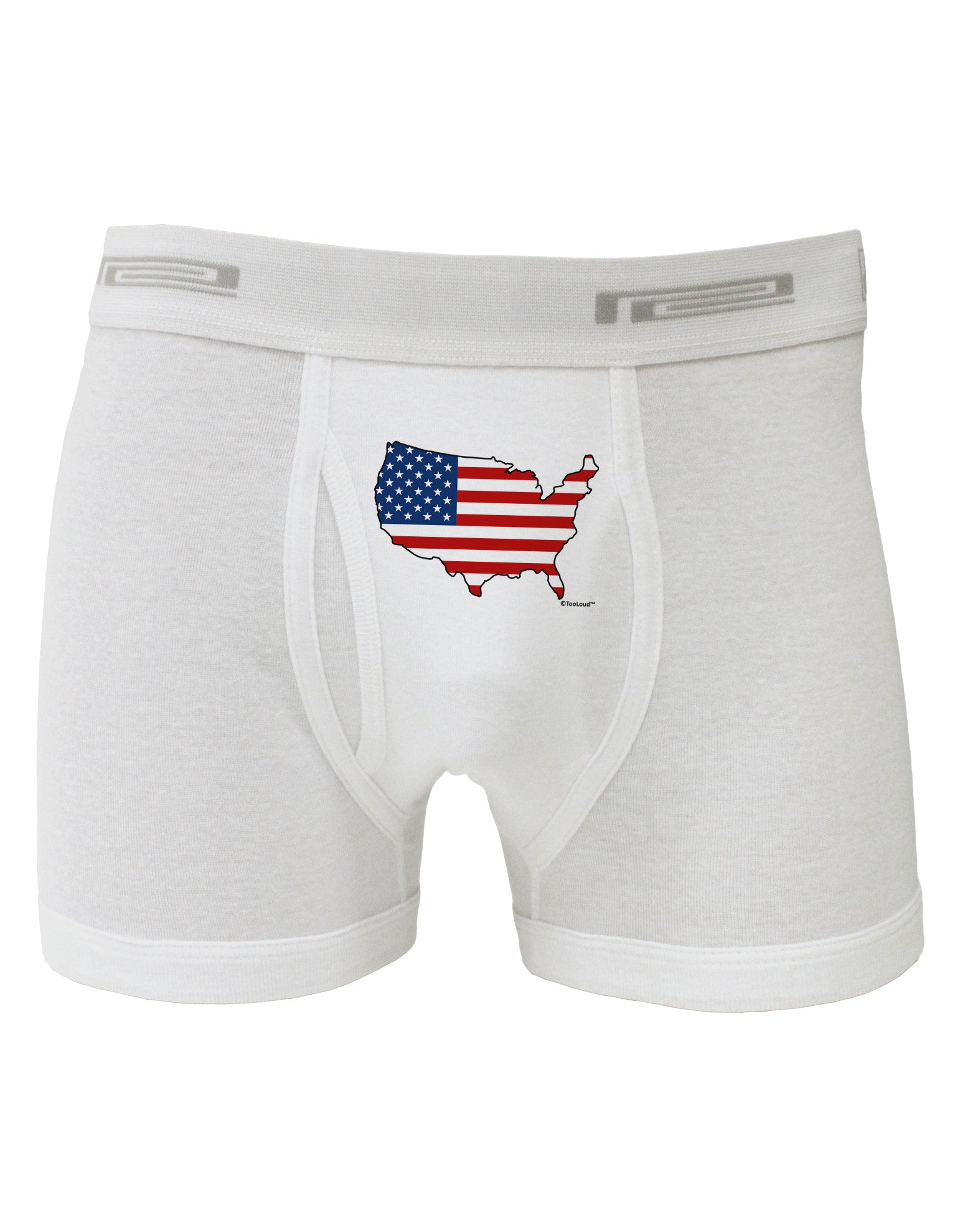 United States Cutout - American Flag Design Boxer Briefs by TooLoud-Boxer Briefs-TooLoud-White-Small-Davson Sales