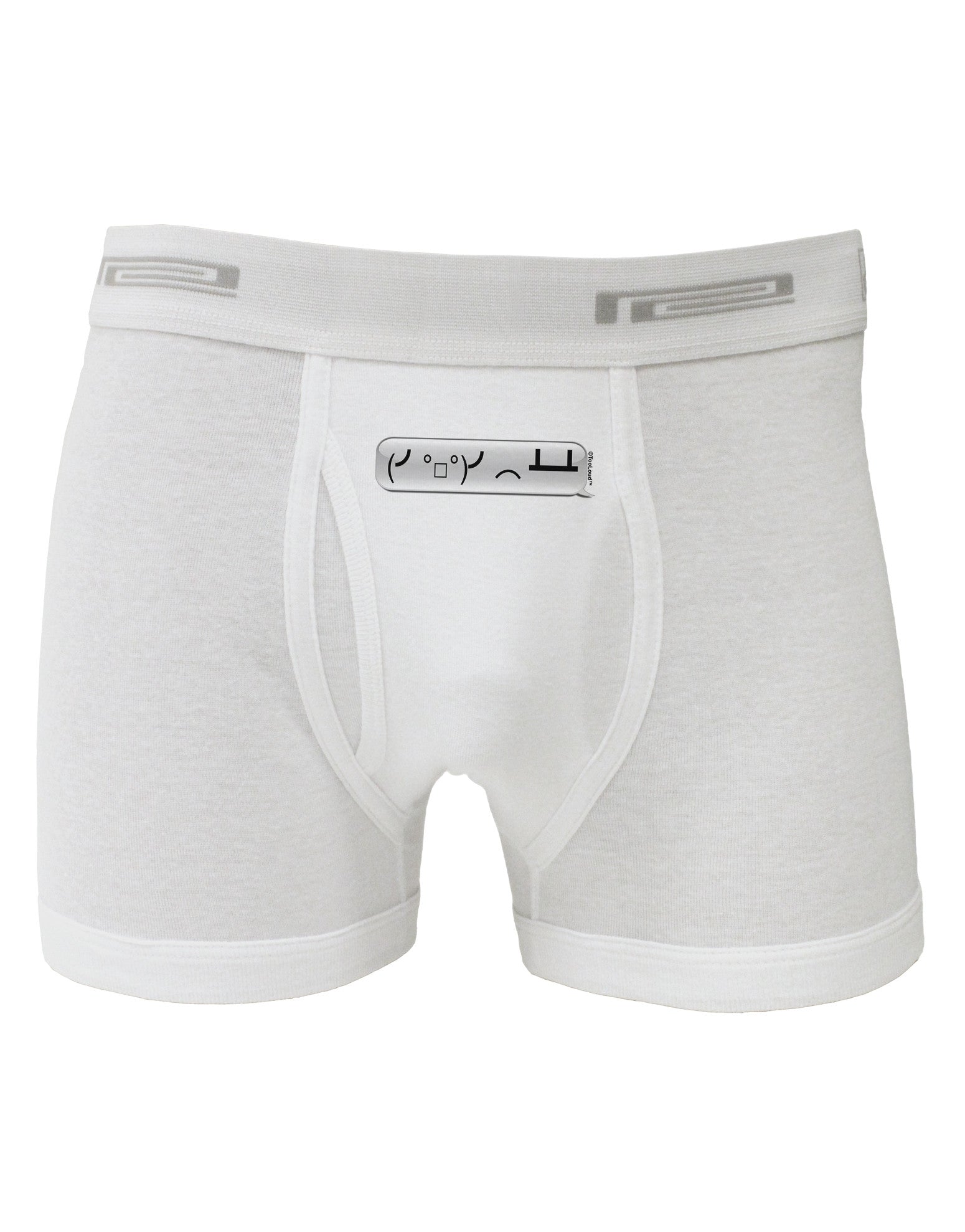 Table Flip Text Bubble Boxer Briefs-Boxer Briefs-TooLoud-White-Small-Davson Sales