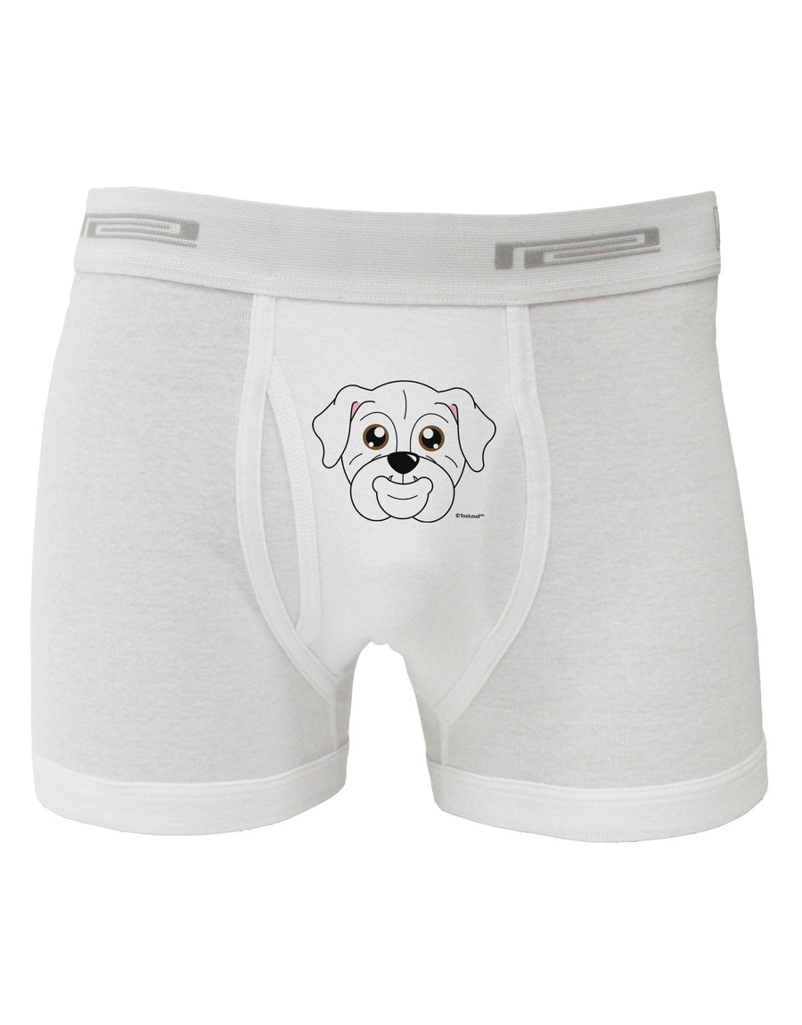 Cute Bulldog - White Boxer Briefs by TooLoud-Boxer Briefs-TooLoud-White-Small-Davson Sales