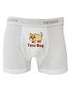 Cute Taco Dog Text Boxer Briefs-Boxer Briefs-TooLoud-White-Small-Davson Sales