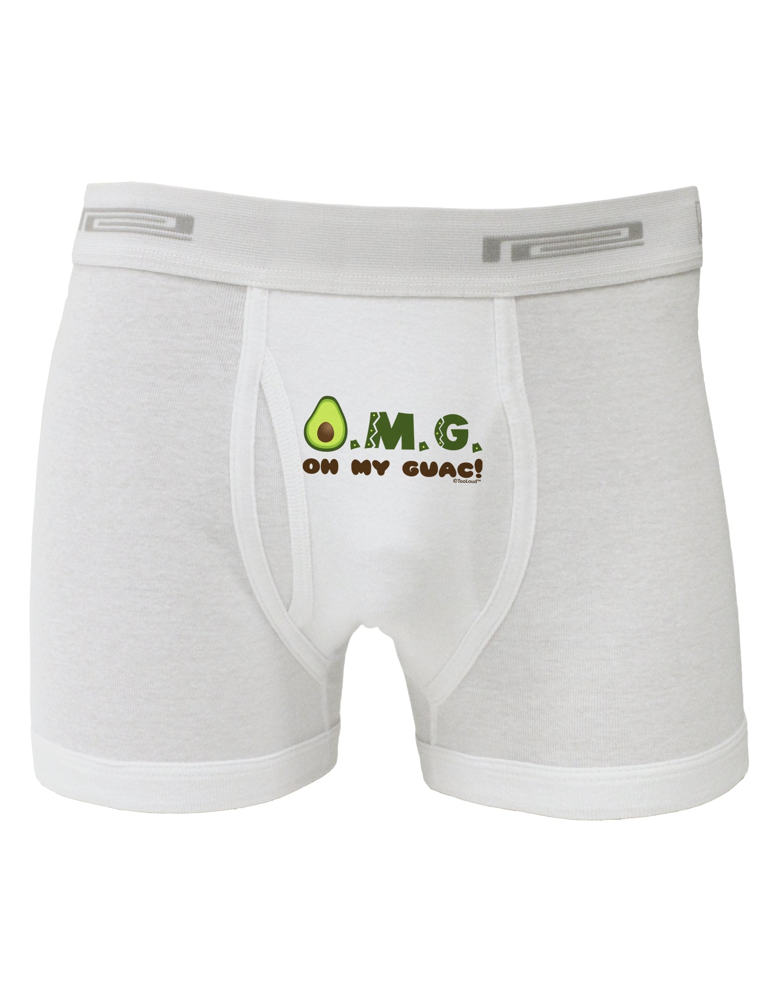 OMG - Oh My Guac - Guacamole Design Boxer Briefs by TooLoud-Boxer Briefs-TooLoud-White-Small-Davson Sales