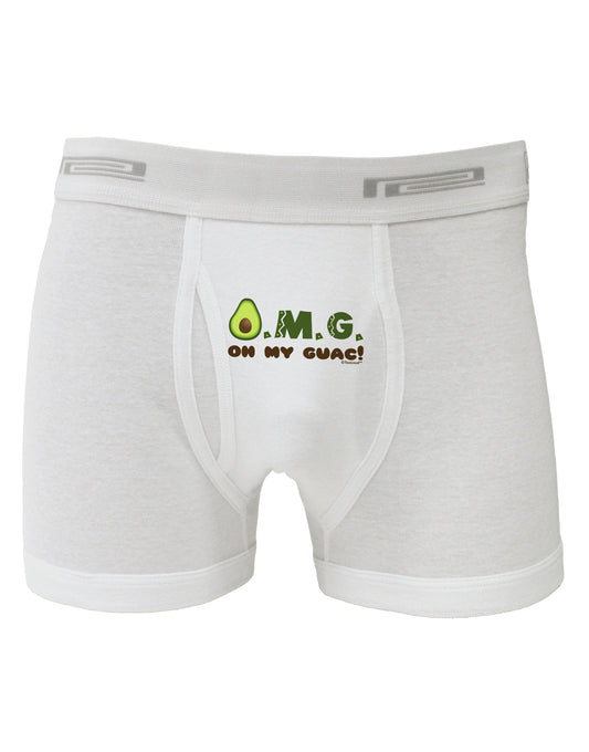 OMG - Oh My Guac - Guacamole Design Boxer Briefs by TooLoud-Boxer Briefs-TooLoud-White-Small-Davson Sales