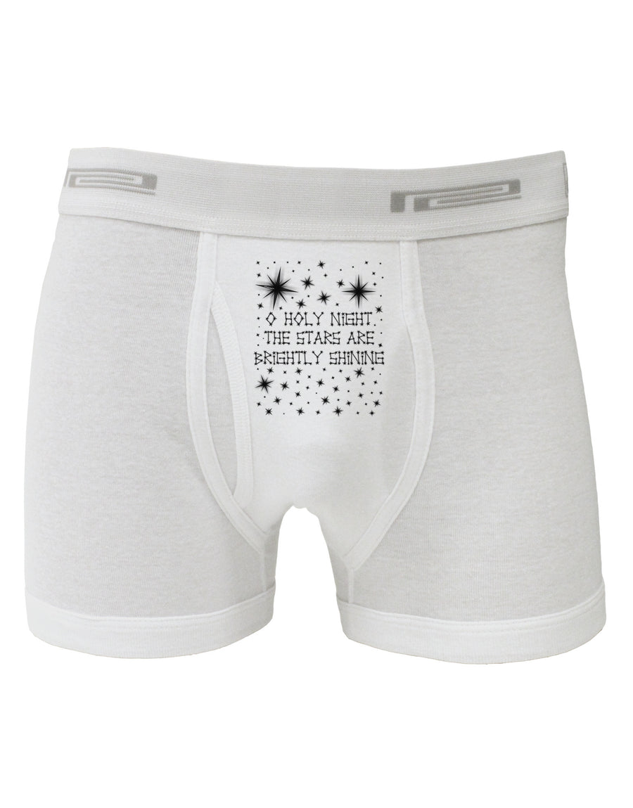 O Holy Night Shining Christmas Stars Boxer Briefs-Boxer Briefs-TooLoud-White-Small-Davson Sales