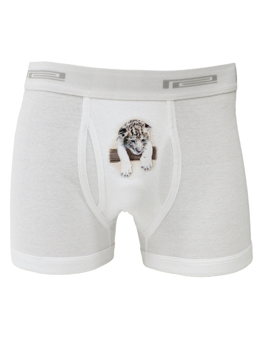 Leopard Cub Boxer Briefs-Boxer Briefs-TooLoud-White-Small-Davson Sales