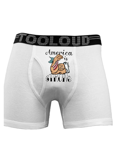 America is Strong We will Overcome This Boxer Briefs-Boxer Briefs-TooLoud-White-Small-Davson Sales