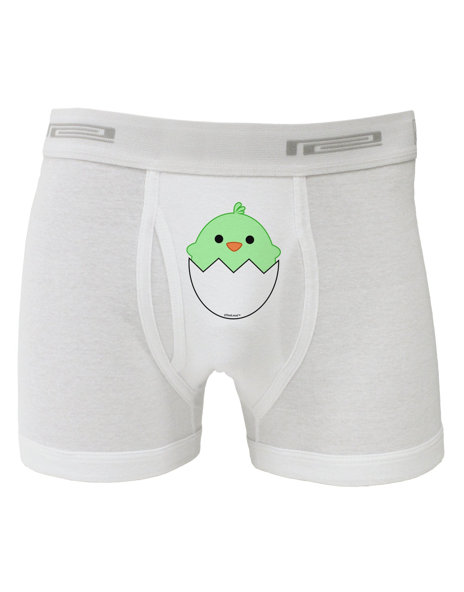 Cute Hatching Chick - Green Boxer Briefs by TooLoud-Boxer Briefs-TooLoud-White-Small-Davson Sales