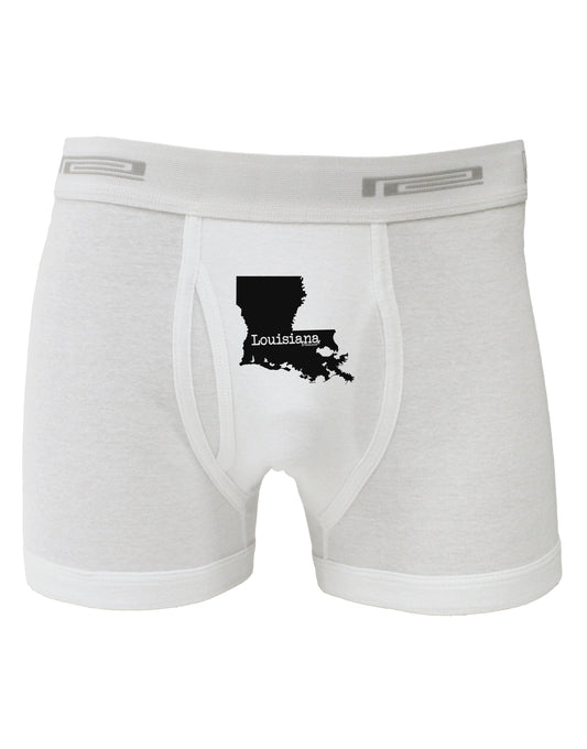 Louisiana - United States Shape Boxer Briefs by TooLoud-Boxer Briefs-TooLoud-White-Small-Davson Sales