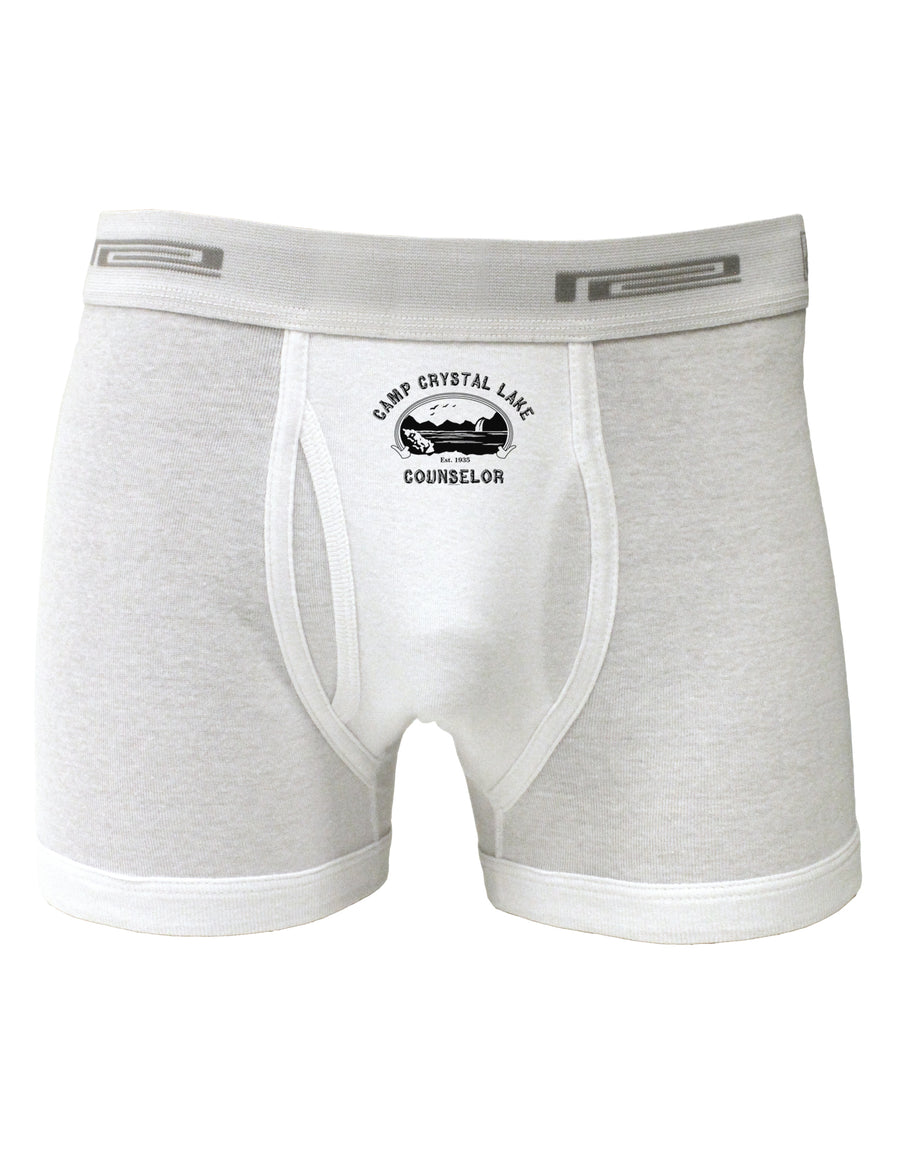 Camp Crystal Lake Counselor - Friday 13 Boxer Briefs-Boxer Briefs-TooLoud-White-Small-Davson Sales