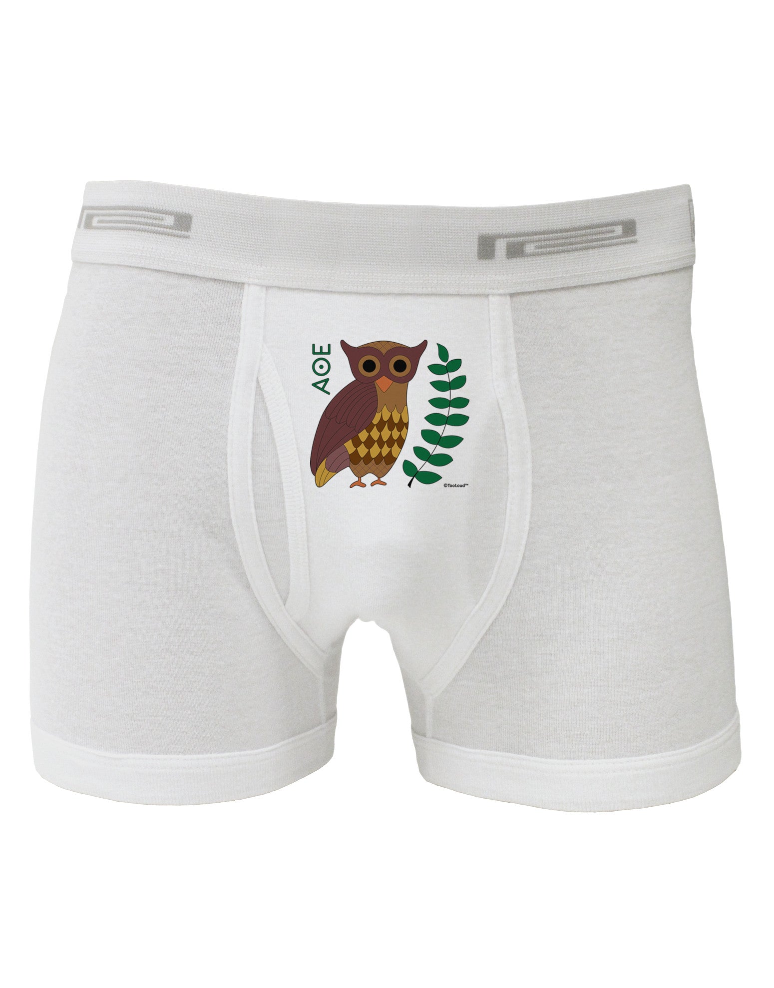 Owl of Athena Boxer Briefs by TooLoud-Boxer Briefs-TooLoud-White-Small-Davson Sales
