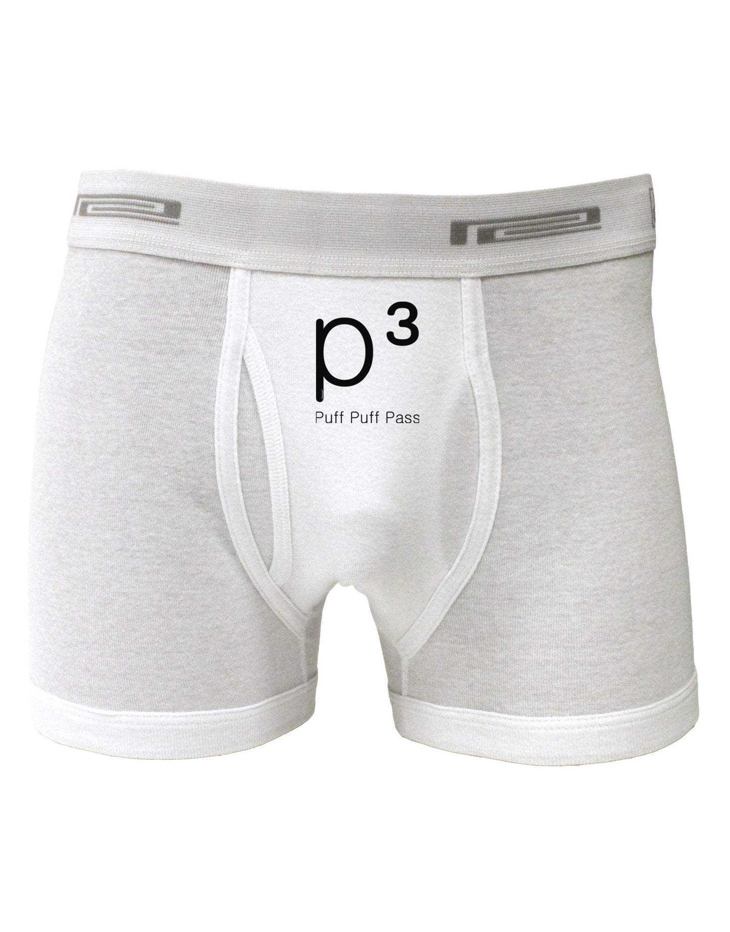 P� - Puff Puff Pass - Smoking Etiquette Boxer Briefs-Boxer Briefs-TooLoud-White-Small-Davson Sales