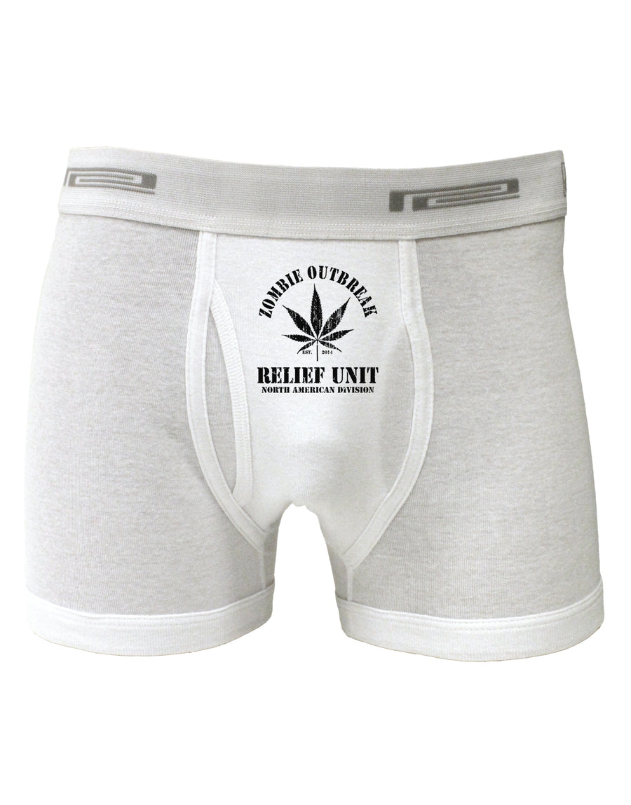 Zombie Outbreak Relief Unit - Marijuana Boxer Briefs-Boxer Briefs-TooLoud-White-Small-Davson Sales