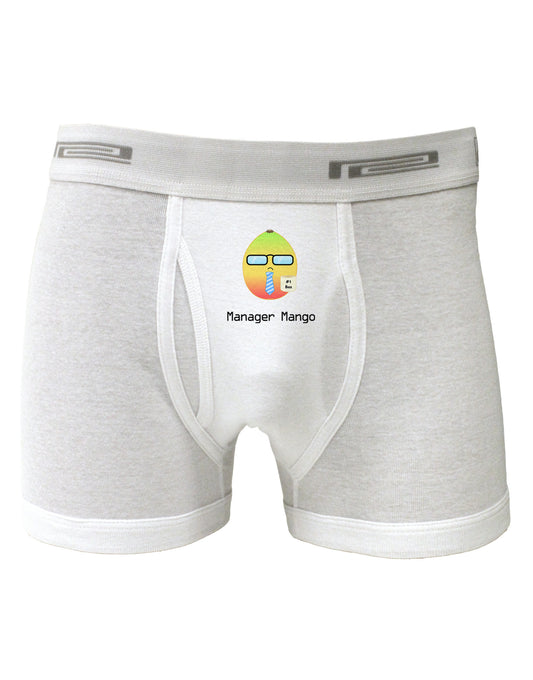 Manager Mango Text Boxer Briefs-Boxer Briefs-TooLoud-White-Small-Davson Sales