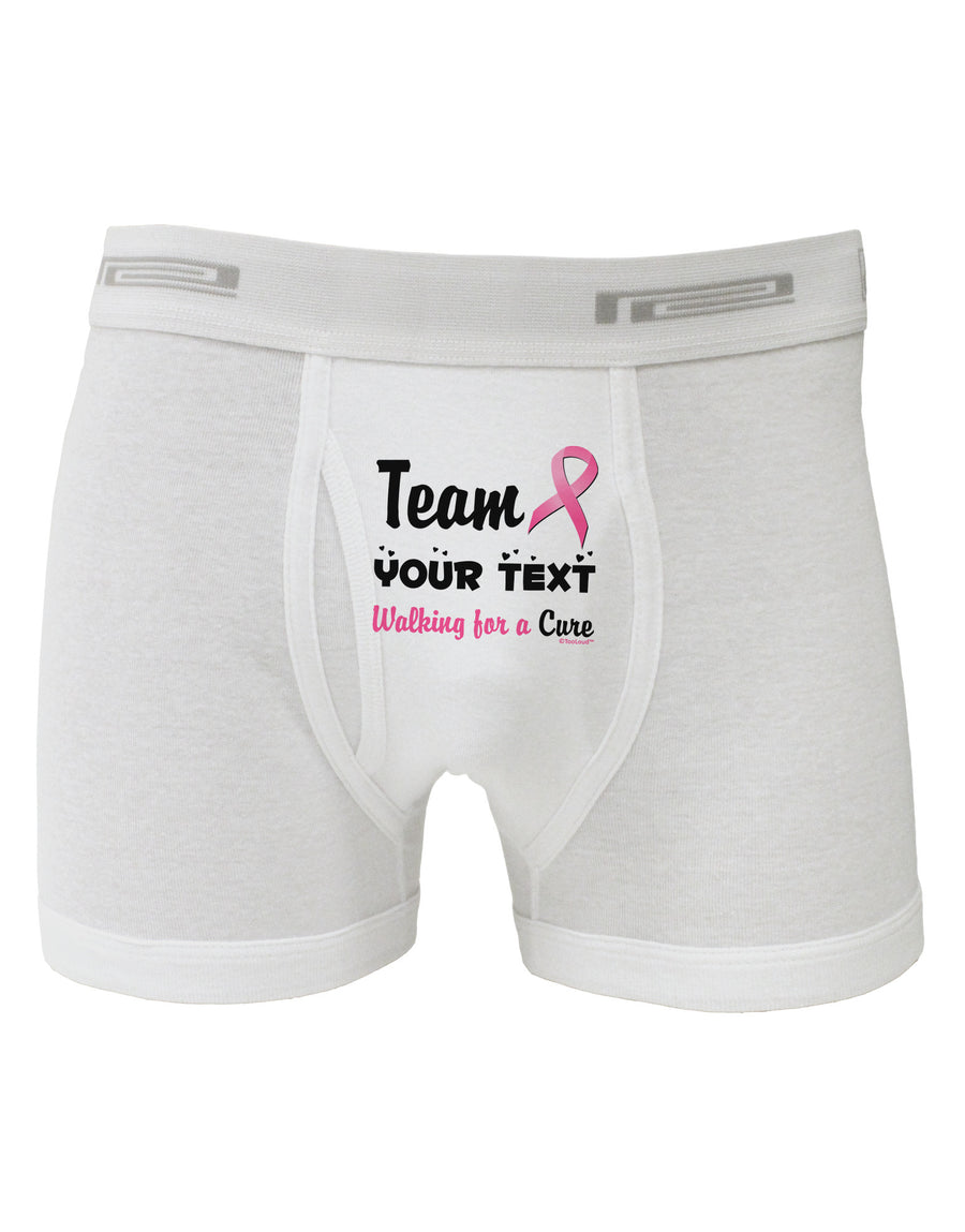 Personalized Team -Name- Breast Cancer Walk - Walking for a Cure Boxer Briefs-Boxer Briefs-TooLoud-White-Small-Davson Sales