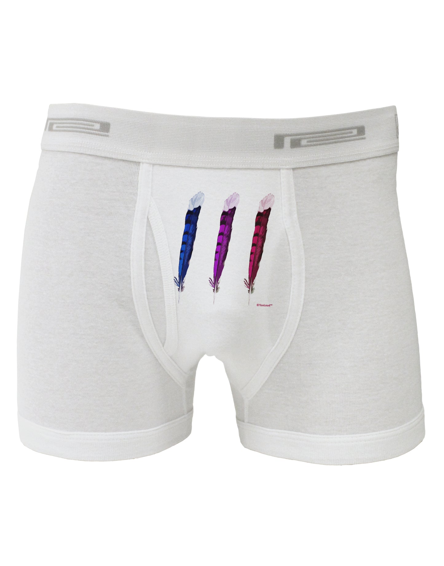 Graphic Feather Design - Feather Trio Boxer Briefs by TooLoud-Boxer Briefs-TooLoud-White-Small-Davson Sales