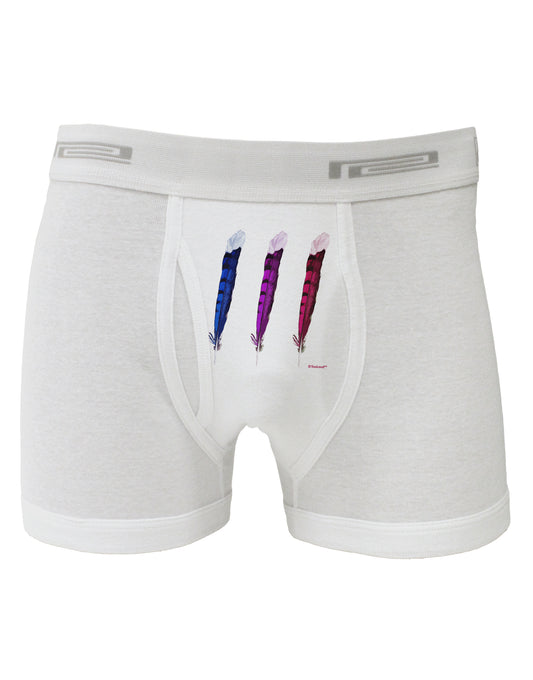 Graphic Feather Design - Feather Trio Boxer Briefs by TooLoud-Boxer Briefs-TooLoud-White-Small-Davson Sales