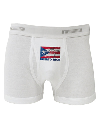 Distressed Puerto Rico Flag Boxer Briefs-Boxer Briefs-TooLoud-White-Small-Davson Sales