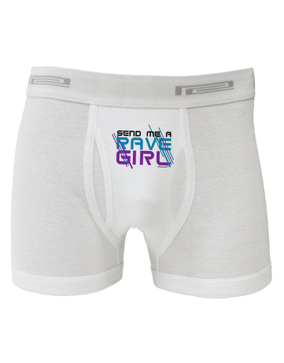 Send Me A Rave Girl Boxer Briefs-Boxer Briefs-TooLoud-White-Small-Davson Sales