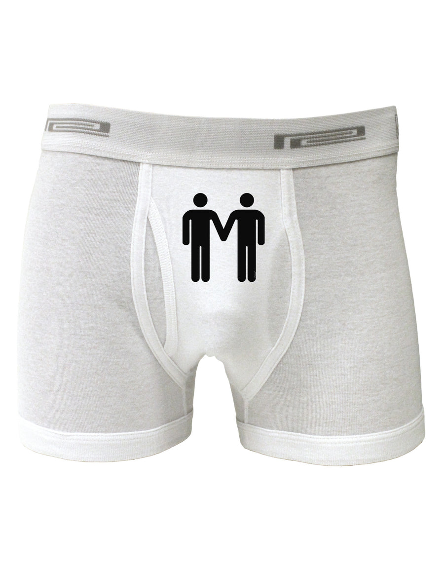 Gay Men Holding Hands Symbol Boxer Briefs-Boxer Briefs-TooLoud-White-Small-Davson Sales