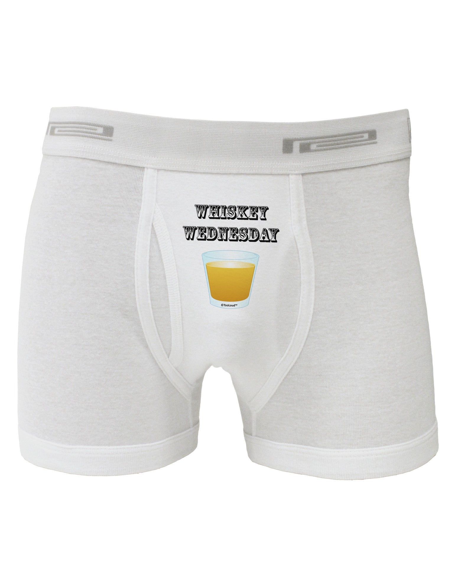 Whiskey Wednesday Design - Text Boxer Briefs by TooLoud-Boxer Briefs-TooLoud-White-Small-Davson Sales