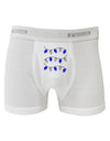 Hanukkah Lights Blue and Silver Boxer Briefs-Boxer Briefs-TooLoud-White-Small-Davson Sales