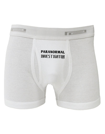 Paranormal Investigator Boxer Briefs-Boxer Briefs-TooLoud-White-Small-Davson Sales