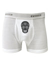 TooLoud Version 9 Black and White Day of the Dead Calavera Boxer Briefs-Boxer Briefs-TooLoud-White-Small-Davson Sales