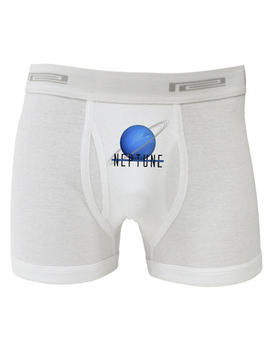 Planet Neptune Text Boxer Briefs-Boxer Briefs-TooLoud-White-Small-Davson Sales