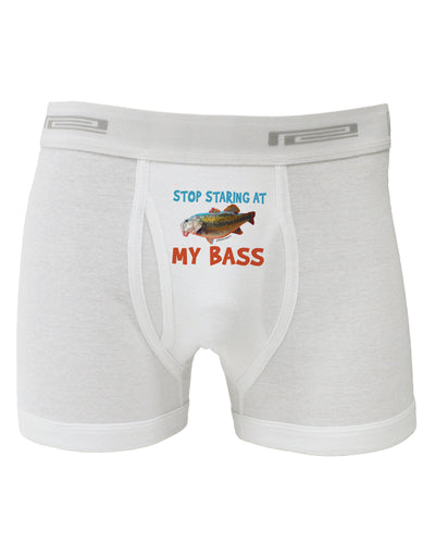 Stop Staring At My Bass Boxer Briefs-Boxer Briefs-TooLoud-White-Small-Davson Sales