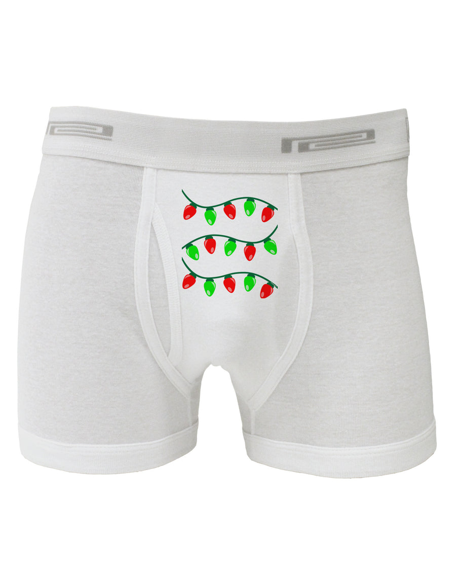 Christmas Lights Red and Green Boxer Briefs-Boxer Briefs-TooLoud-White-Small-Davson Sales