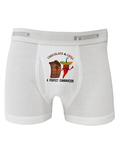 Chiles and Chocolate Boxer Briefs-Boxer Briefs-TooLoud-White-Small-Davson Sales