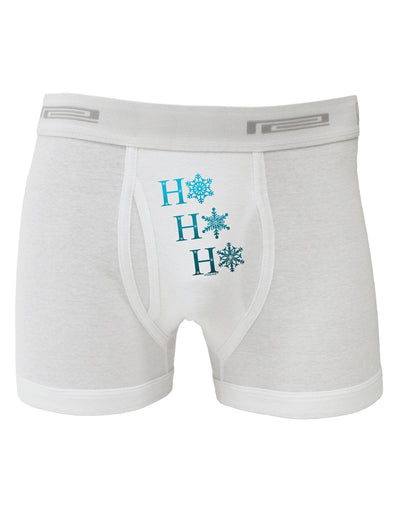 Ho Ho Ho Snowflakes Boxer Briefs-Boxer Briefs-TooLoud-White-Small-Davson Sales