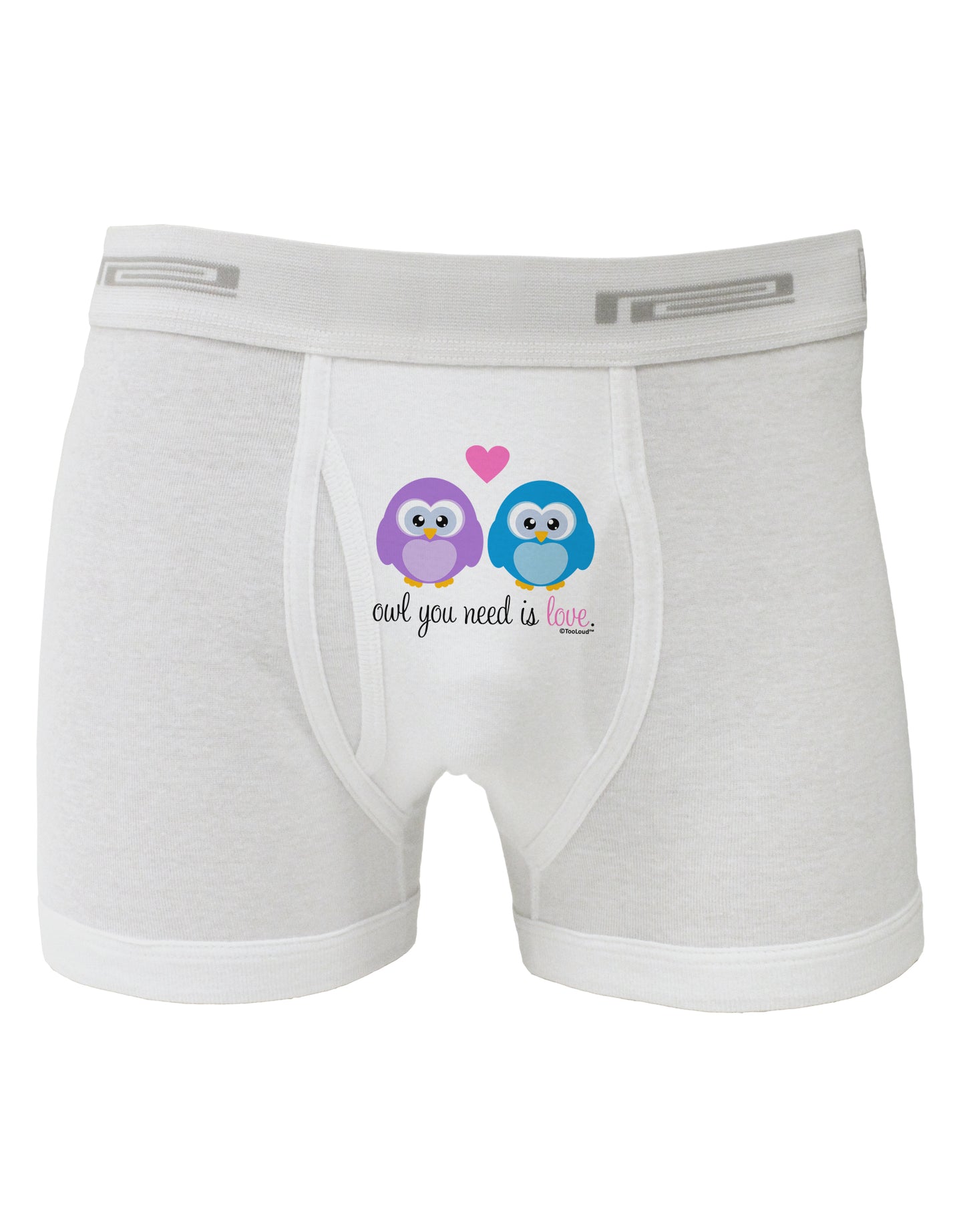 Owl You Need Is Love Boxer Briefs by TooLoud-Boxer Briefs-TooLoud-White-Small-Davson Sales