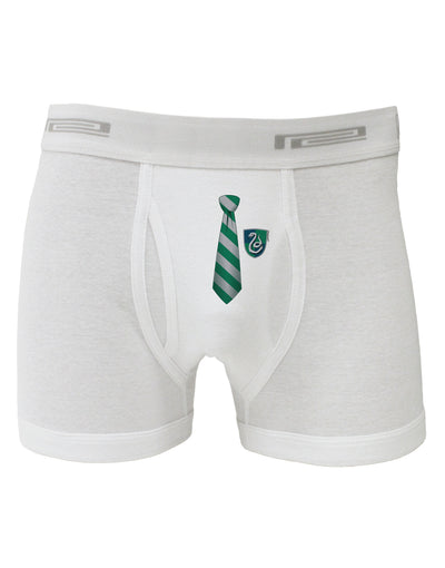 TooLoud Wizard Tie Green and Silver Boxer Briefs-Boxer Briefs-TooLoud-White-Small-Davson Sales