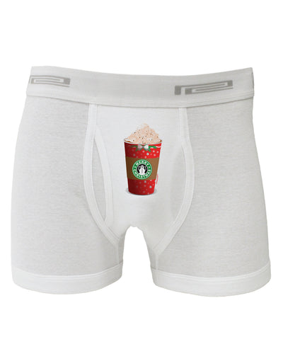 Merry Christmas Latte Cup Boxer Briefs-Boxer Briefs-TooLoud-White-Small-Davson Sales