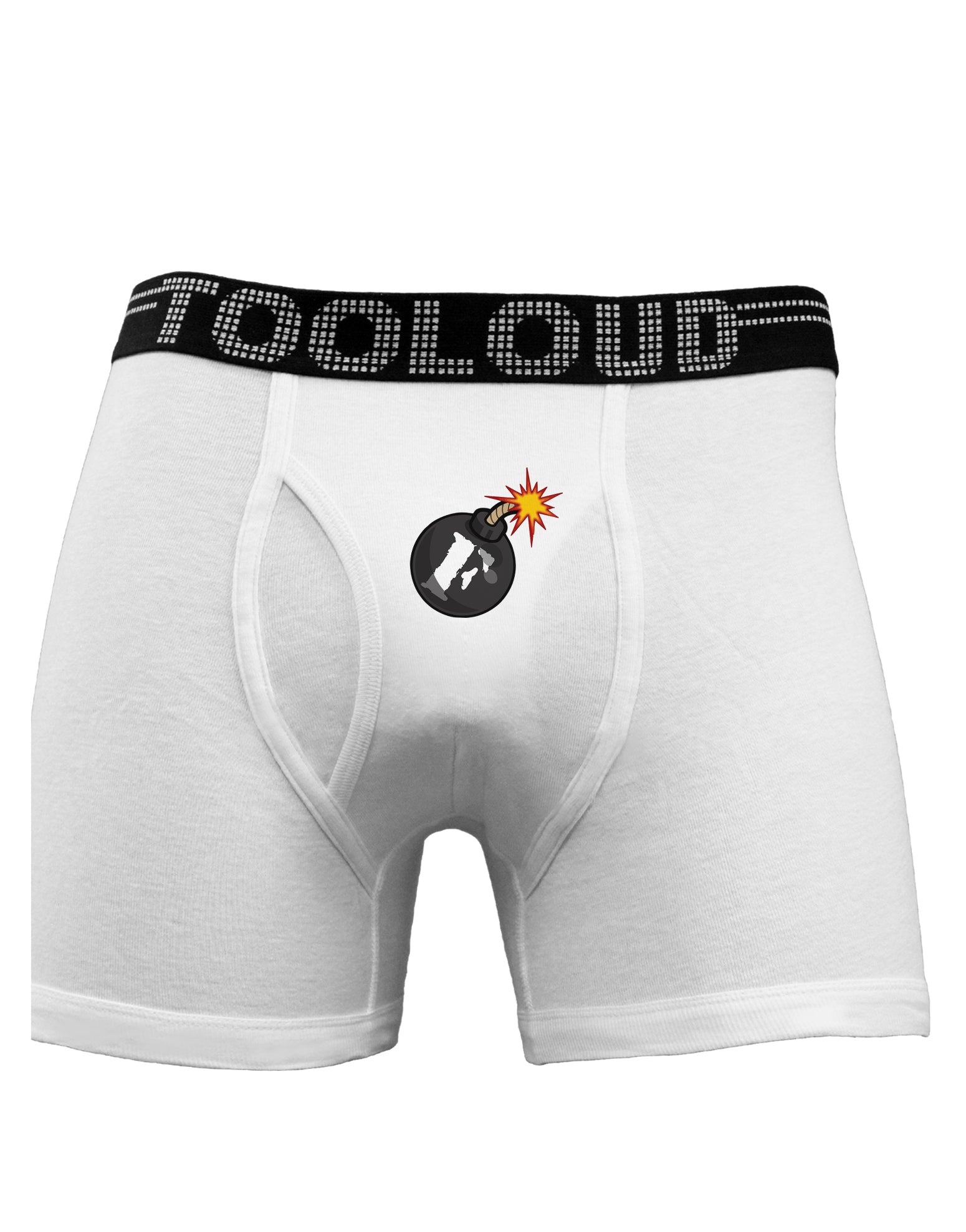 F-Bomb Funny Boxer Briefs by TooLoud-Boxer Briefs-TooLoud-White-Small-Davson Sales