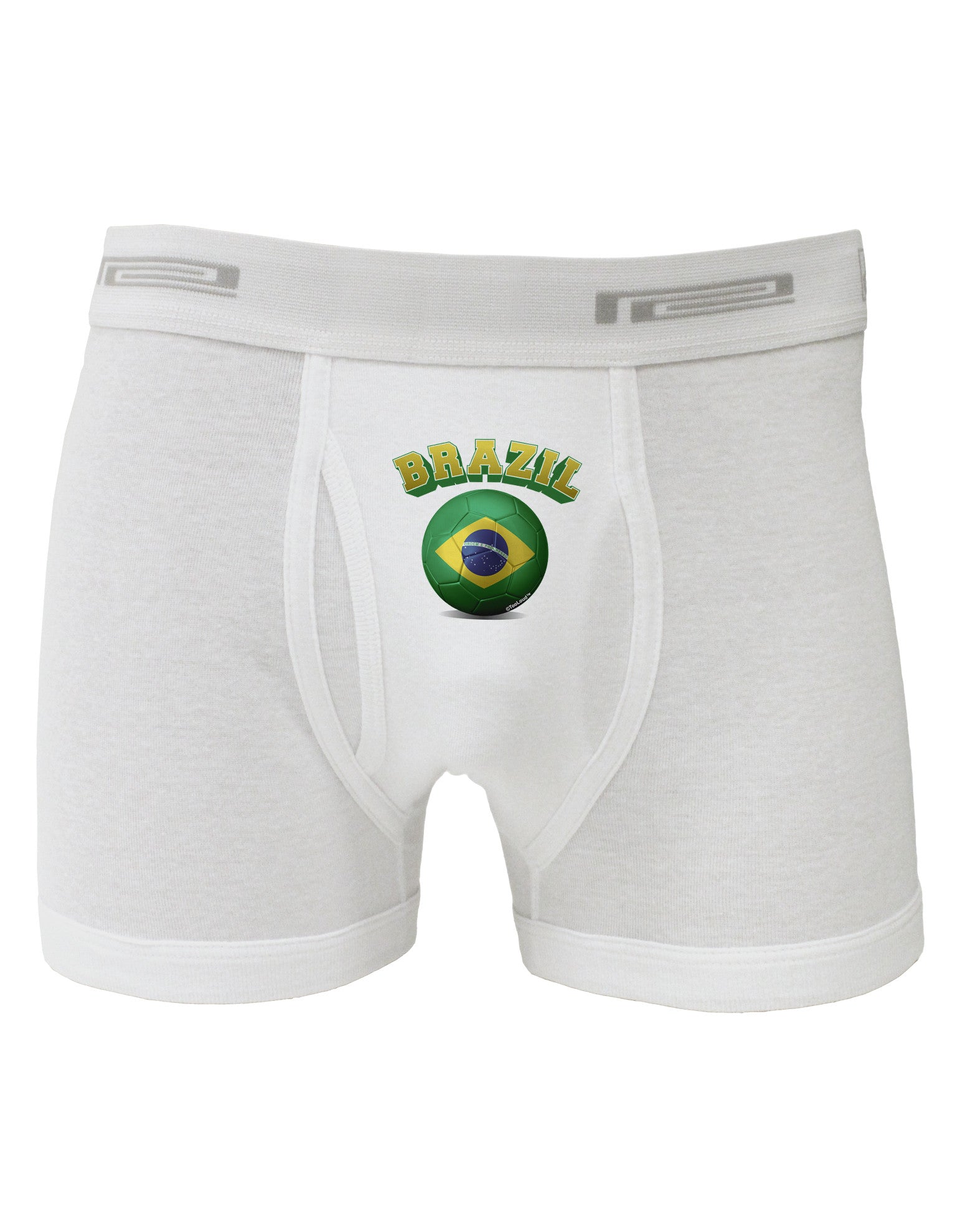 Soccer Ball Flag - Brazil Boxer Briefs-Boxer Briefs-TooLoud-White-Small-Davson Sales