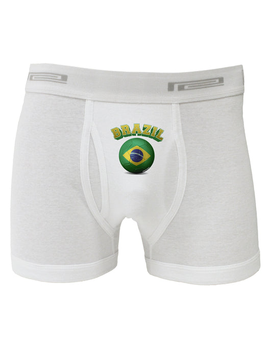Soccer Ball Flag - Brazil Boxer Briefs-Boxer Briefs-TooLoud-White-Small-Davson Sales