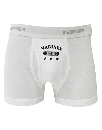 Retired Marines Boxer Briefs-Boxer Briefs-TooLoud-White-Small-Davson Sales