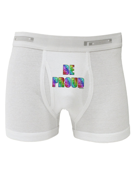 Be Proud Gay Pride - Rainbow Hearts Boxer Briefs by TooLoud-Boxer Briefs-TooLoud-White-Small-Davson Sales