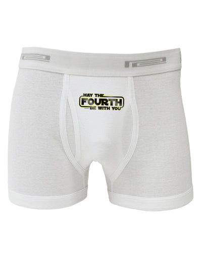 May The Fourth Be With You Boxer Briefs-Boxer Briefs-TooLoud-White-Small-Davson Sales