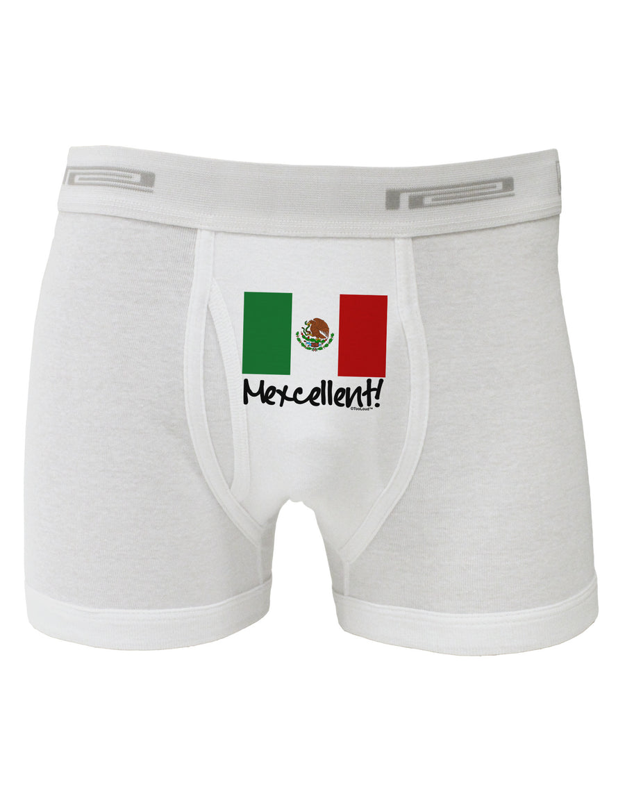 Mexcellent - Mexican Flag Boxer Briefs-Boxer Briefs-TooLoud-White-Small-Davson Sales