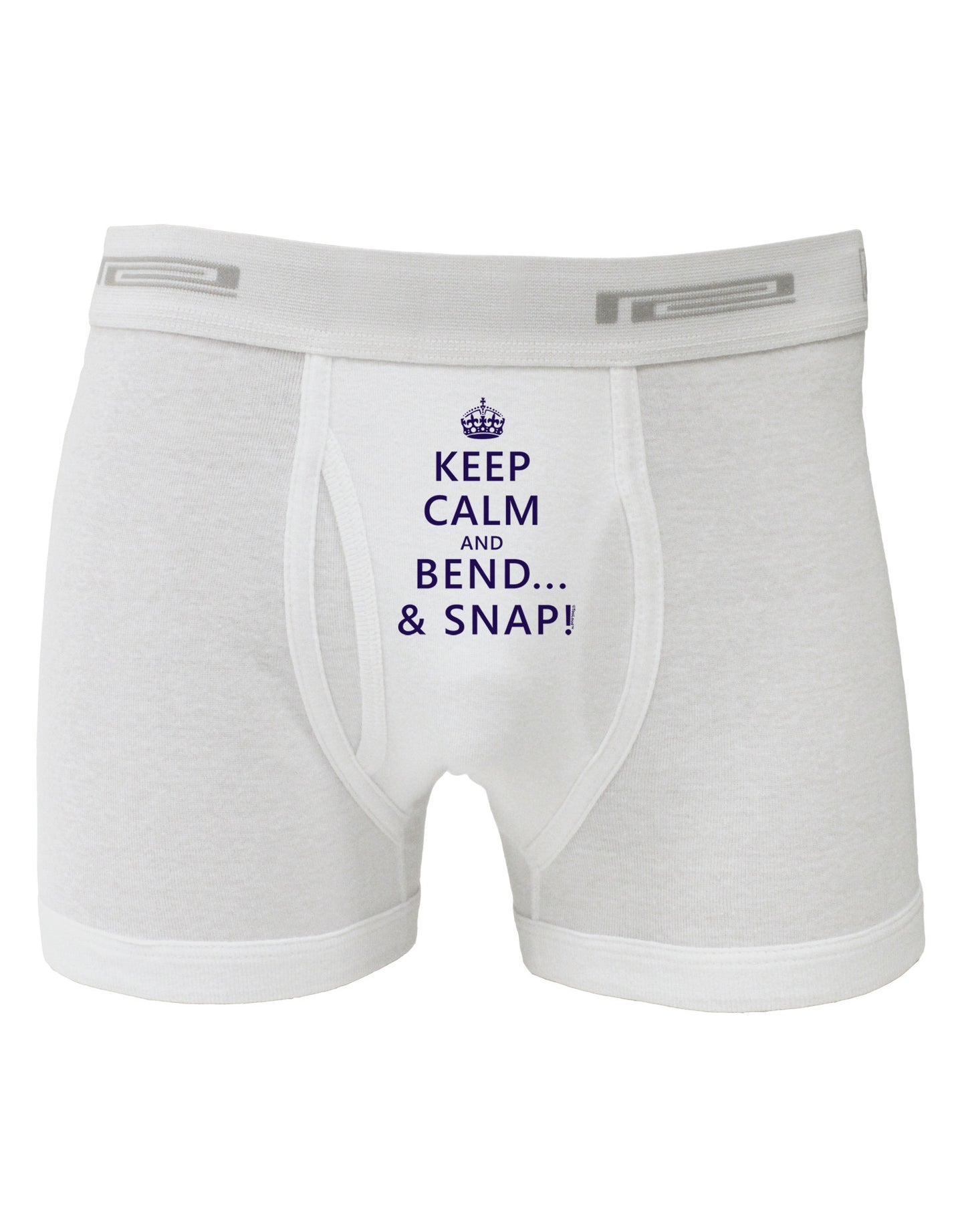 Keep Calm and Bend and Snap Boxer Briefs-Boxer Briefs-TooLoud-White-Small-Davson Sales